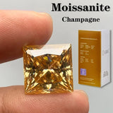 Moissanite Stone Moissanite Stone 0.35ct-5ct Colorful VVS1 Princess Shape Excellent Beads For Women's Jewelery Diamond Ring