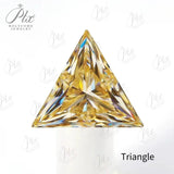 Moissanite Stone Multiple Shapes Champagne Brilliant Cut Loose Gems Jewelry Making Charm S925 Jewel Gift Beads Pass Diamond Test