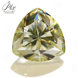 Luxury Yellow Moissanite Loose Stones – Round/Oval/Heart Shapes Perfect for Engagement Rings Bracelets and Pendants