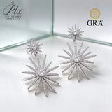 Moissanite Drop Dangle Earrings 925 Sterling Silver GRA Certified Round Cut D Color VVS1 Fine Jewelry Factory Direct & Versatile Hypoallergenic