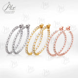 100% Moissanite Earrings 925 Sterling Silver for Women Sparkling Hypoallergenic Jewelry for Wedding Anniversary Party Luxury