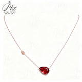 5ct Moissanite Necklace GRA Certificate Lab Grown Ruby Sapphire Pendant 925 Silver Women Fine Jewelry Hypoallergenic Factory Direct
