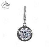 Moissanite Lab Created Gemstone Pendant 925 Sterling Silver 48 Designs Mix & Match Freely Fade-resistant Versatile Daily Wear Jewelry