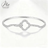 Moissanite Round Cut Multi Style Lock Design Bracelet Premium Radiant Jewelry Versatile Lock Trendy Bracelet Popular Gift Idea