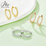 100% Moissanite Earrings 925 Sterling Silver for Women Sparkling Hypoallergenic Jewelry for Wedding Anniversary Party Luxury