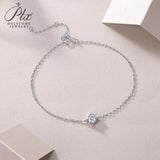 Moissanite Bracelet 1ct VVS1 D Color 925 Sterling Silver Round Cut Fashion Jewelry Gift For Women Birthday  White/Yellow Gold