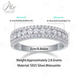 Moissanite Ring D Color VVS1 Clarity Round Cut 925 Sterling Silver Exclusive High-End Jewelry Top pick for women's everyday wear