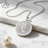 0.3ct Moissanite Necklace Round Cut GRA Certified 925 Sterling Silver Hypoallergenic Tarnish‑Resistant Women Daily Wear Jewelry