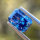 Moissanite Sapphire Blue Brilliant Oval Cut Lab Grow Diamond Gemstone Charms Advanced With GRA Report Jewelry Making Material