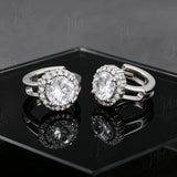 1/2ct Moissanite Earrings Round Cut D VVS1 925 Sterling Silver GRA Certified Factory Direct Hypoallergenic Daily Wear Women Jewelry