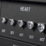 Best Selling Magnetic Ring Comparison Display Box 5A Sparkling Cubic Zirconia 10 Cuts 2-6CT Size Chart OEM Custom Jewelry Tool for Jewelers