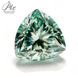 Green Moissanite VVS1 8 Hearts & 8 Arrows Round/Oval/Heart Shapes High Brilliance Loose Stones for Custom Fine Jewelry Designs