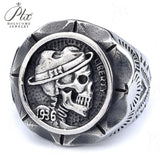Men’s Punk Skull Rings Stainless Steel Multi-Style Hip-Hop Biker Fashion Jewelry Personality Rock Ring Party Charm Gift