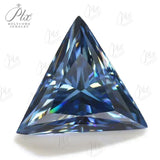 Vivid blue Color Moissanite Brilliant cut Multiple Shapes Excellent Cut Moissanites Gemstones GRA Pass Diamond Test Loose Gems