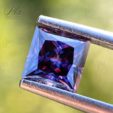 Moissanite Imperial Purple Brilliant Heart Cut Gemstone Lab Grow Diamond Charms Jewelry Making Material With GRA Report Advanced