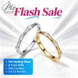 2.5mm Moissanite Ring 925 Sterling Silver Round Cut D Color GRA Certified Hypoallergenic Fine Jewelry Factory Direct Non‑Fading Ideal Gift