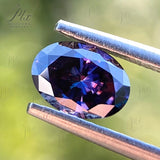 Moissanite Imperial Purple Brilliant Heart Cut Gemstone Lab Grow Diamond Charms Jewelry Making Material With GRA Report Advanced