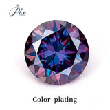 Multi Color Loose Moissanite Stones 0.1CT-3.0CT D Color Brilliant round Cut Gemstones with GRA Certificate for Jewelry Making