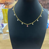 Nine Waterdrop Necklace Moissanite Stones Pear Cut Custom 925 Sterling Silver Collarbone Chain for Women Christmas Gifts Elegant