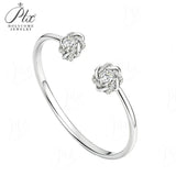 Moissanite Bracelet 2ct D Color Adjustable VVS1 925 Sterling Silver 18K Gold Plated Charm Fine Jewelry for Women Anniversary
