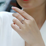 Moissanite Ring 1ct Oval Cut D Color VVS1 Clarity A stylish women's ring perfect for weddings gift for anniversaries&New Year