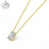 Moissanite Pendant 1-3ct Elegant Oval-Cut D-Color Necklace 100% 925 Sterling Silver Sparkling Daily Wear Jewelry for Women