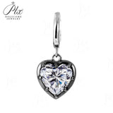 Moissanite Lab Created Gemstone Pendant 925 Sterling Silver 48 Designs Mix & Match Freely Fade-resistant Versatile Daily Wear Jewelry