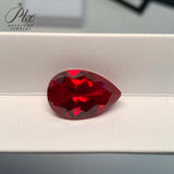 Multi-Size Pear-Cut Lab-Grown Ruby Wholesale Which Can Be Used As DIY Jewelry Raw Materials Such As Rings Earrings Necklaces Etc