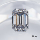 Wholesale Price Moissanite Stone Emerald Cut D Color Blue Green  VVS1 with GRA Certificate 0.5ct-10ct Gemstones