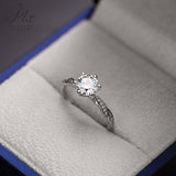 Twisted Braid Round Moissanite Ring Women Only Gifts For Festivals And Anniversaries