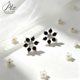 Moissanite Stud Earrings Snowflake D Color VVS1 Clarity 925 Sterling Silver GRA Certified Hypoallergenic Non Tarnish Office Commuter Jewelry