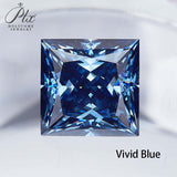 Moissanite Stone Moissanite Stone 0.35ct-5ct Colorful VVS1 Princess Shape Excellent Beads For Women's Jewelery Diamond Ring