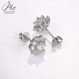 【 Daisy 】SunFlower 1CT Round Cut Moissanite S925 Sterling Silver Daily Stud Earrings