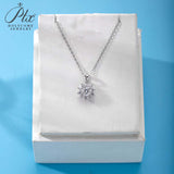 【 Daisy 】Round Cut 1CT Moissanite Sunflower Pendant Necklace