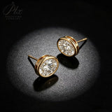 Lab Grown Diamond Earrings Glam Oval Cut 2ct DEF VS 10K/14K/18K Solid Yellow Gold for Women Ideal Gift Daily Wear