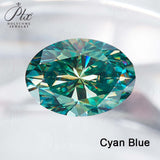 Sparkling Multicolor Moissanite Oval Cut 8Hearts 8Arrows Brilliant Facets Exquisite Loose Gemstones for Jewelry Crafting