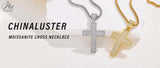 Dazzling Moissanite Hip-hop Cross Necklace - Hypoallergenic Choice for Easter Gifting to Family For Both Men and Women
