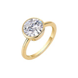 3ct Moissanite Round Stone Ring D White S925 White Gold Yellow Gold Rose Gold Classic Luxury Women Jewelry Daily Fashion