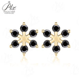 Moissanite Stud Earrings Snowflake D Color VVS1 Clarity 925 Sterling Silver GRA Certified Hypoallergenic Non Tarnish Office Commuter Jewelry