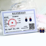 Moissanite Earrings Emerald/Ruby/Sapphire Styles 925 Silver Gift-Ready Hypoallergenic Fade-Resistant Factory-Direct Women Only