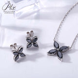 Horseshoe Clover Plated Moissanite Earrings & Necklace - Classic Design Daily Wear Hypoallergenic Ideal Gift