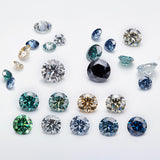Lab Grown Moissanite Diamond Primary Color VVS1 Clarity Round Shape Brilliant Cut Beads Advanced Jewelry Making Materials