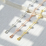 Moissanite Bracelet with 2.4CT D White/Black/Vivid Blue/Green Round Moissanite 925 Silver Plated Gold Women Man Party Gift Daily