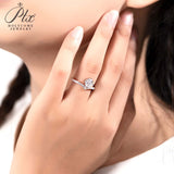 Round Shape Moissanite Wishbone Ring Women Only Gifts For Festivals And Anniversaries