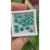 0.78-14ct Princess Cut Lab-Grown Paraiba Loose Stones - Wholesale Price Charming Anniversary Gift Selection