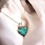 Heart Shaped Bezel Set Necklace 925 Sterling Silver 10K/14K/18K Gold Exquisite Lab Grown Gemstone As An Anniversary Gift