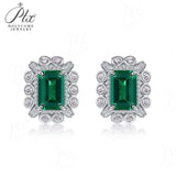 Customized Earrings Emerald Princess Ruby Sapphire Colombia Padparadscha S925 Styles Ear Studs for Thanksgiving Christmas Gift