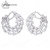 3x5mm Moissanite Lab Grown Diamond Pear Cut 925 Sterling Silver Earrings D Color VVS1 Clarity  Perfect for Daily Wear