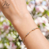 Moissanite Bracelet 3.0mm Round Cut D Color 925 Sterling Silver Birthday Anniversary Gift Charms Pass Diamond Tester 16+3cm