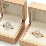 3ct Moissanite Round Stone Ring D White S925 White Gold Yellow Gold Rose Gold Classic Luxury Women Jewelry Daily Fashion